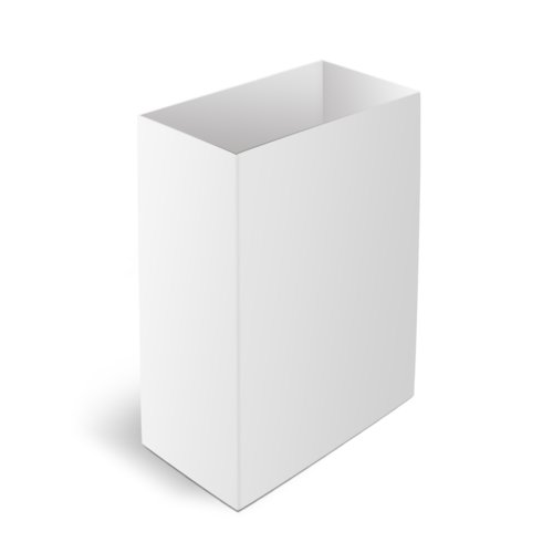 Bote coulissante en papier blanc facile  assembler.