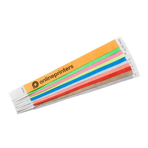 Bracelets Tyvek avec numrotation squentielle.