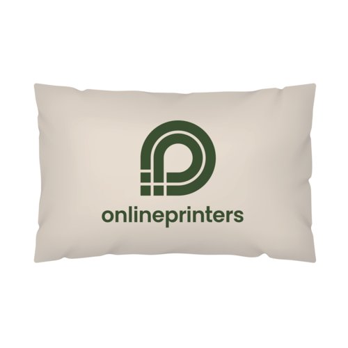 Coussin d'extrieur beige en matriau rsistant aux intempries.