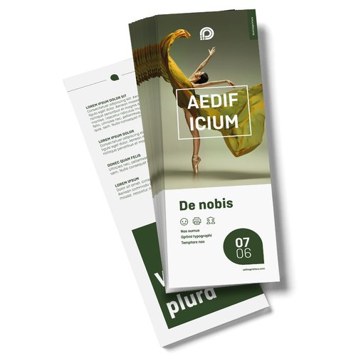 Marque-page en papier, imprimable des deux cts.