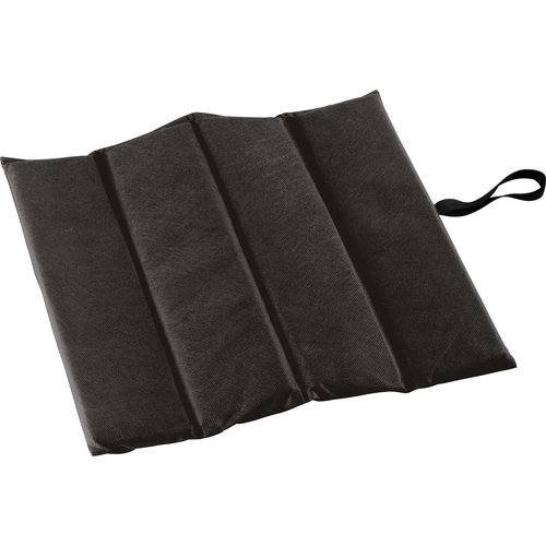 Coussin de sige noir en non-tiss avec boucle de transport.