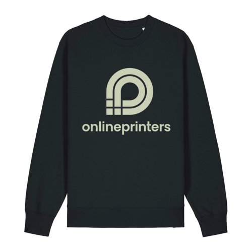 Sweat-shirt en coton gris fonc, unisexe.