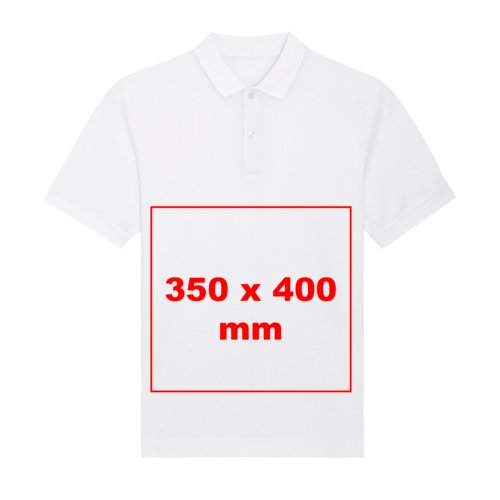 Polo en tissu avec manches courtes et patte boutonnée.