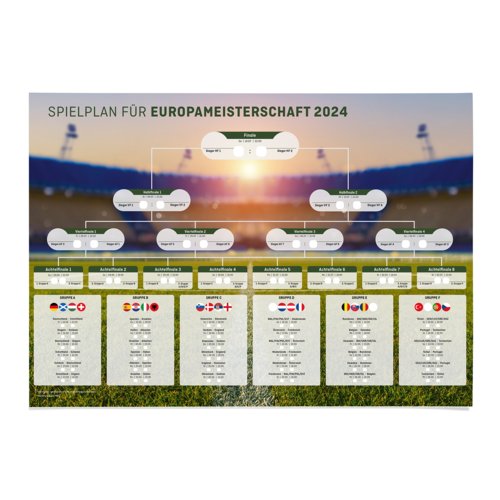 Calendriers des matchs, A1, impression recto seul 2