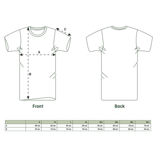 T-shirt unisexe en tissu à manches courtes.