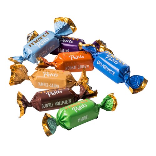 Calendrier de l'avent avec des bonbons individuels.