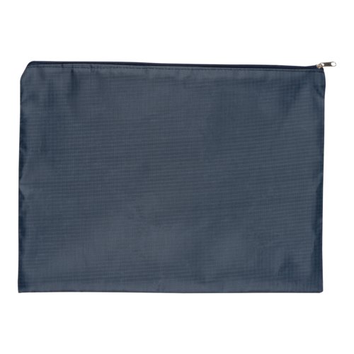 Ensemble de voyage en tissu bleu foncé, 4 pièces avec fermeture éclair.