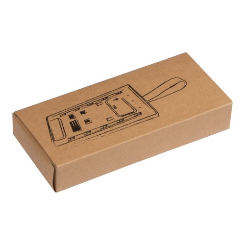 Batterie externe transparente avec une capacité de 10 000 mAh.