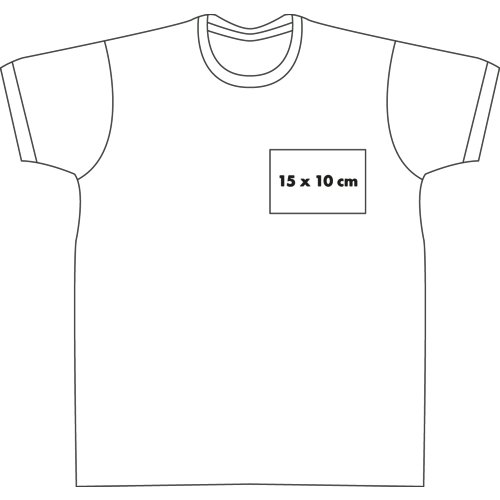 T-shirt blanc en coton pour hommes avec manches courtes et encolure ronde.