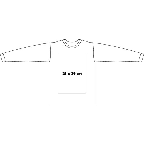Sweat-shirt en tissu à manches longues pour hommes.
