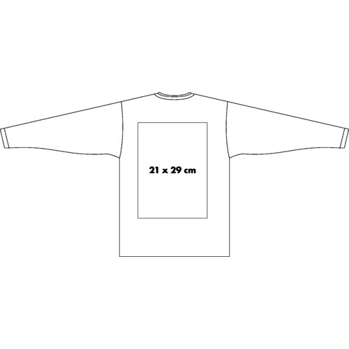 Sweat-shirt en tissu à manches longues pour hommes.