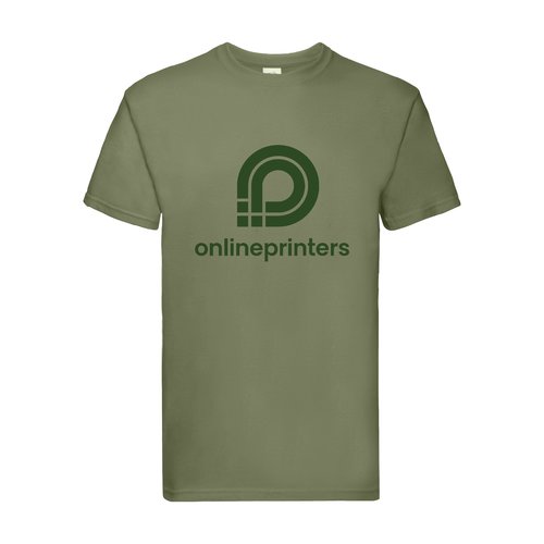 T-shirt vert en coton  manches courtes.