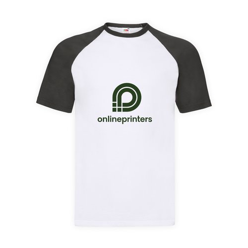 T-shirt en coton avec manches raglan contrastes.