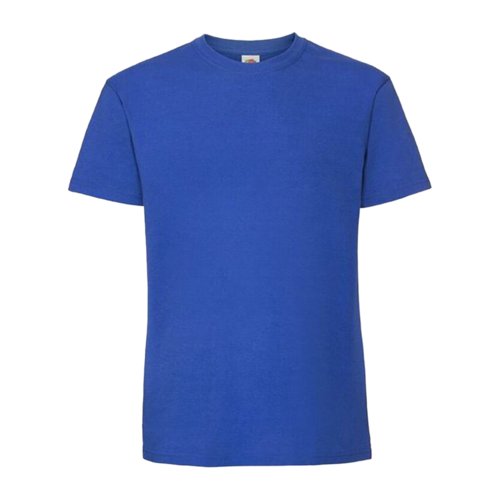 T-shirt en coton bleu roi à manches courtes.