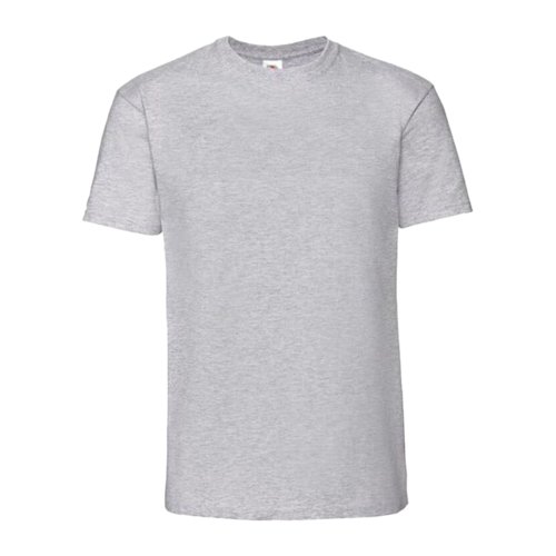 T-shirt en coton gris chiné à manches courtes.