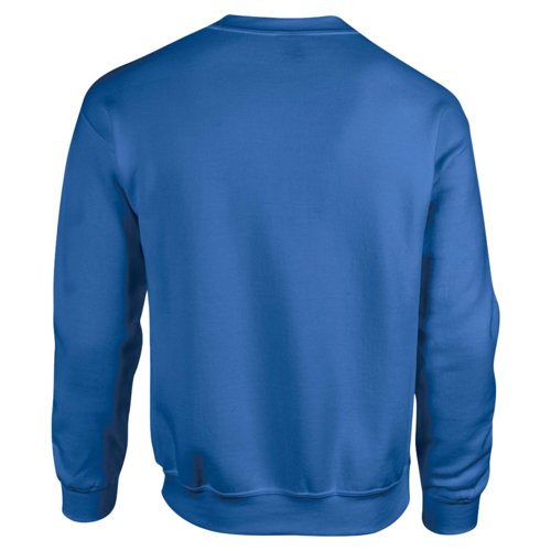 Sweat-shirt bleu roi pour homme en mélange de coton avec col rond.
