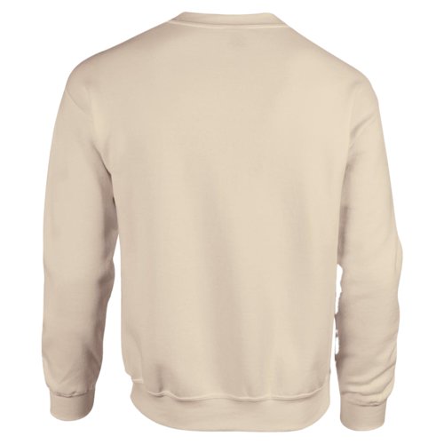 Sweat-shirt de couleur sable pour homme en mélange de coton à manches longues.