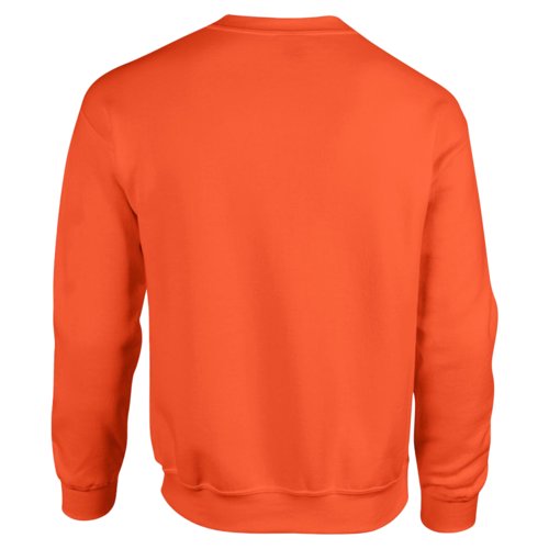 Sweat-shirt orange en mélange de coton pour hommes.
