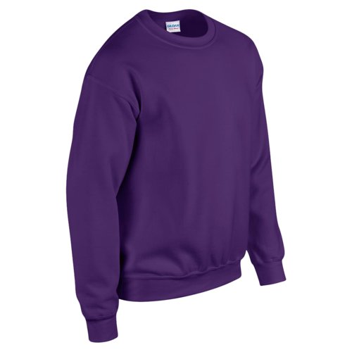 Sweat-shirt violet en mélange de coton pour hommes.