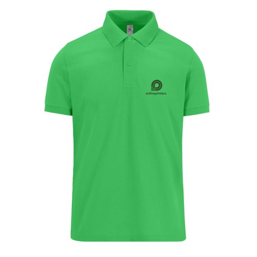 Polo en tissu pour homme avec courte patte de boutonnage.