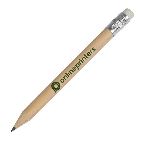 Crayon en bois avec gomme à l'extrémité.