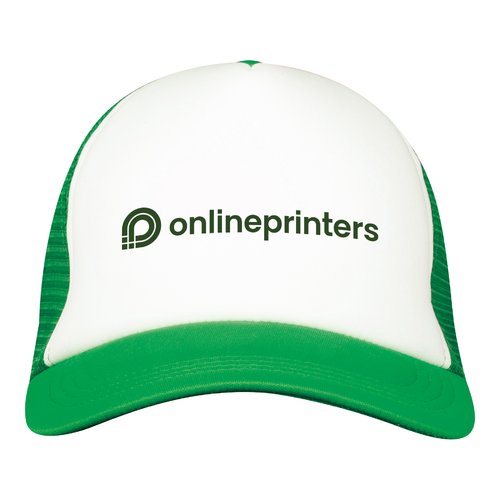 Casquette de camionneur multicolore avec inserts en maille.