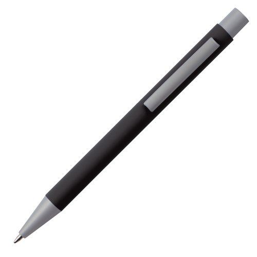 Ensemble d'écriture noir avec stylo à bille et étui.
