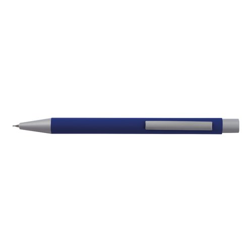 Set d'écriture bleu avec stylo et étui.