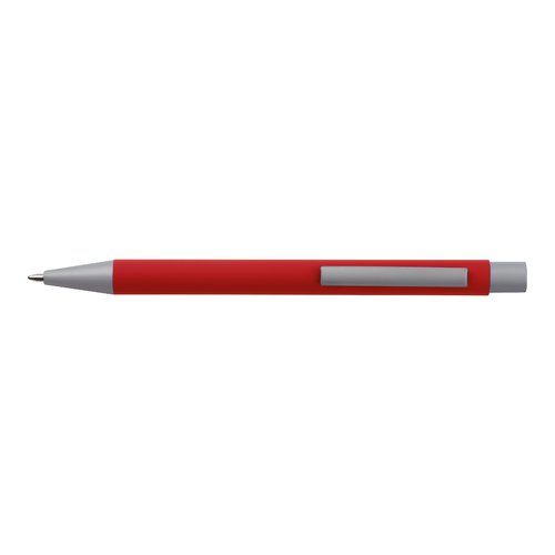Set d'écriture rouge avec stylo à bille et étui.