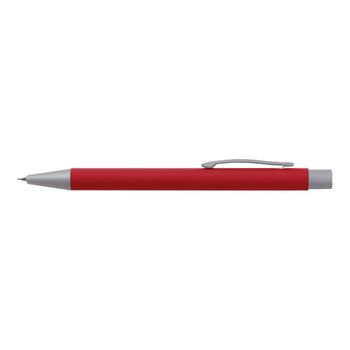 Ensemble d'écriture rouge avec stylo et stylo à bille avec clip.
