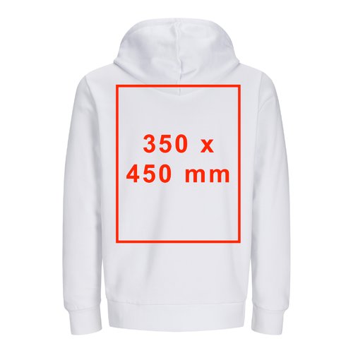 Sweat  capuche unisexe avec fermeture clair intgrale.
