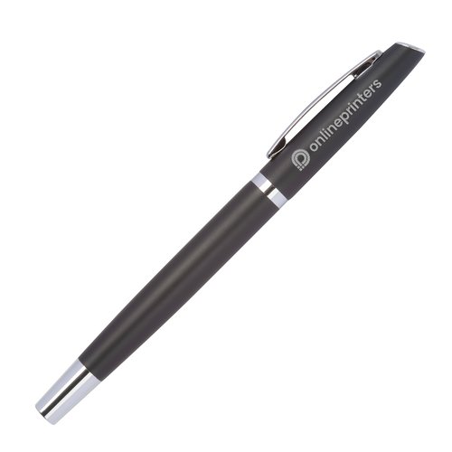 Ensemble d'criture noir en aluminium recycl comprenant un stylo.