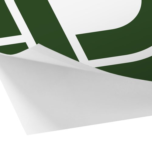 Autocollant en papier avec dcoupe personnalise.