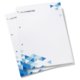 Papier  en-tte blanc, imprimable recto verso et perfor.