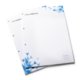 Papier en-tte blanc avec perforation.