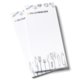 Bloc-notes en papier pour la restauration.