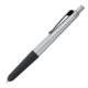 Stylo  bille en mtal gris avec fonction tactile et clip.
