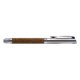 Stylo plume couleur bois avec clip en mtal.