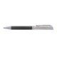 Stylo  bille en mtal avec lments en carbone, clip et mcanisme  poussoir.