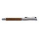 Stylo  bille rotatif en bois et mtal avec clip.