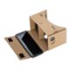 Lunettes VR en carton marron avec fermeture velcro.