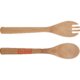 Ensemble  salade en bambou naturel, deux pices.