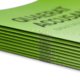 Brochure en papier co/naturel avec reliure par piqre  cheval.
