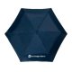 Mini parapluie pliant bleu fonc, rsistant aux temptes et avec housse.