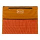 Tapis de plage orange avec poigne de transport et fermeture clair.