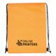 Sac de sport/glacire 2-en-1 orange avec cordon de serrage.