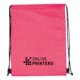 Sac isotherme/sac de sport rose avec cordon de serrage.
