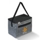 Sac isotherme en tissu anthracite avec fermeture clair et poigne de transport.