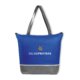 Sac isotherme bleu en non-tiss avec poignes de transport.