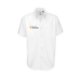 Chemise blanche en coton et polyester  manches courtes.